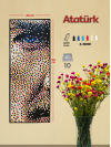Atatürk - Pixel art kit - 20*50 cm - 10 Board/4000 PixPin - PFA205010 Atatürk - Pixel art kit - 20*50 cm - 10 Board/4000 PixPin - PFA205010
