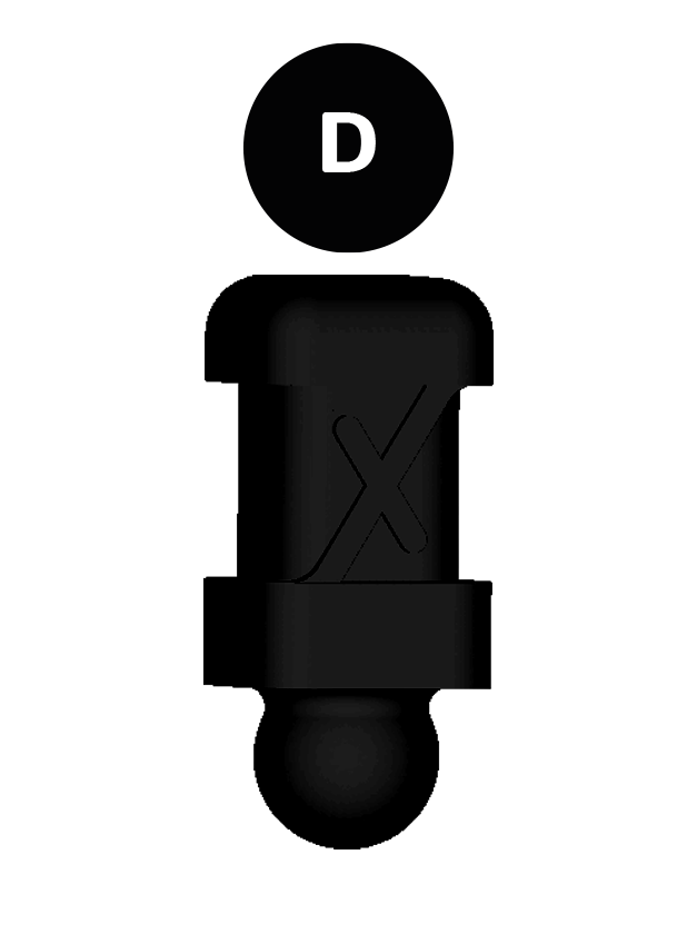 PixPin "D" 200 pieces