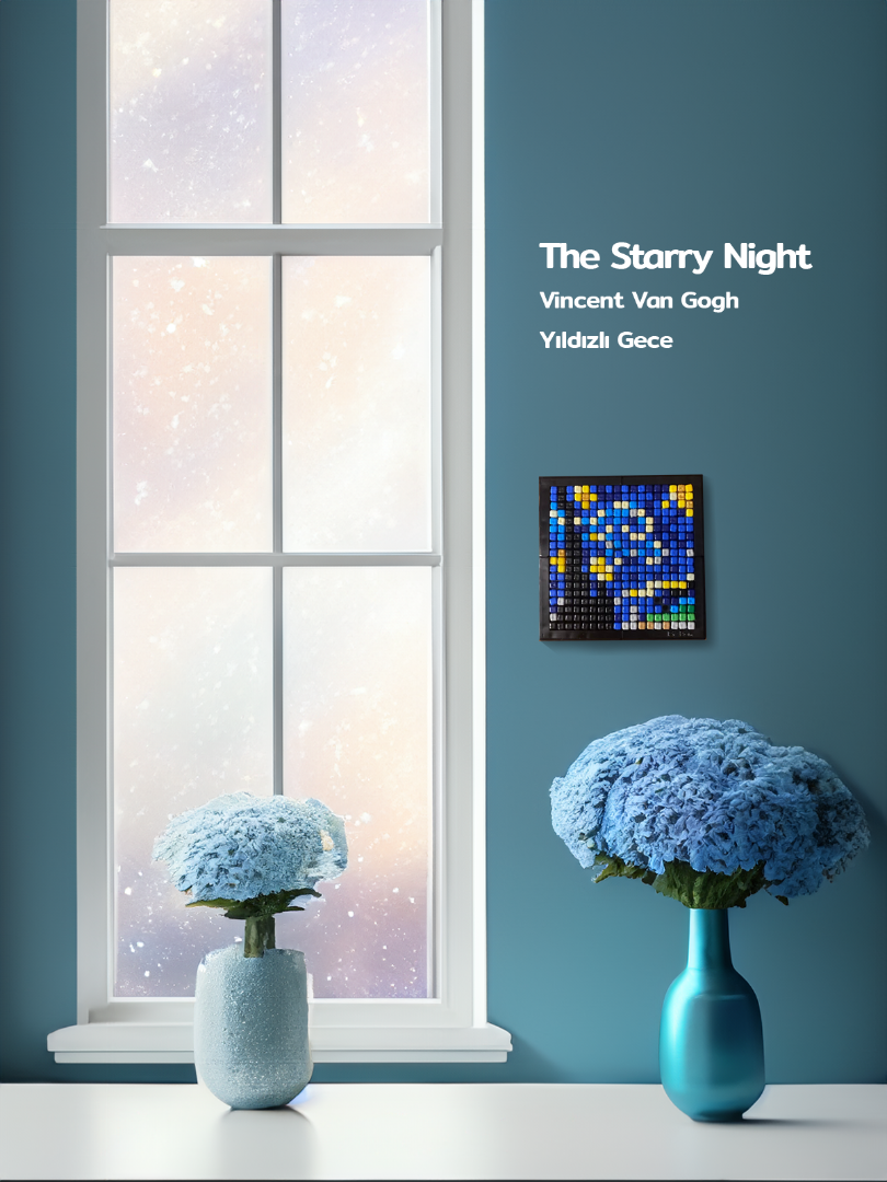 "ART" Series - The Starry Night - Pixel Art Kit - 10*10cm - 1 Board - PFS1005 "ART" Series - The Starry Night - Pixel Art Kit - 10*10cm - 1 Board - PFS1005